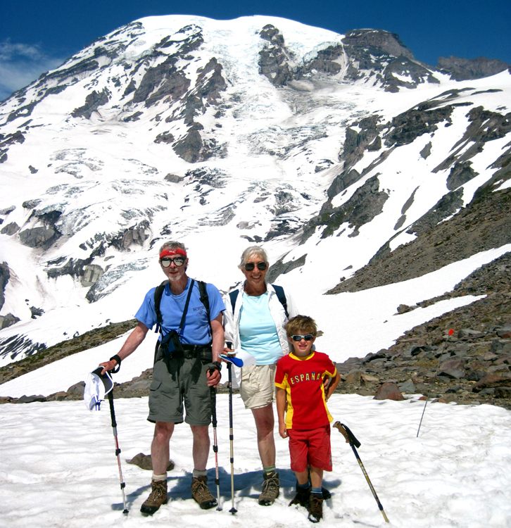 Steve Burger and family at Mt. Rainier